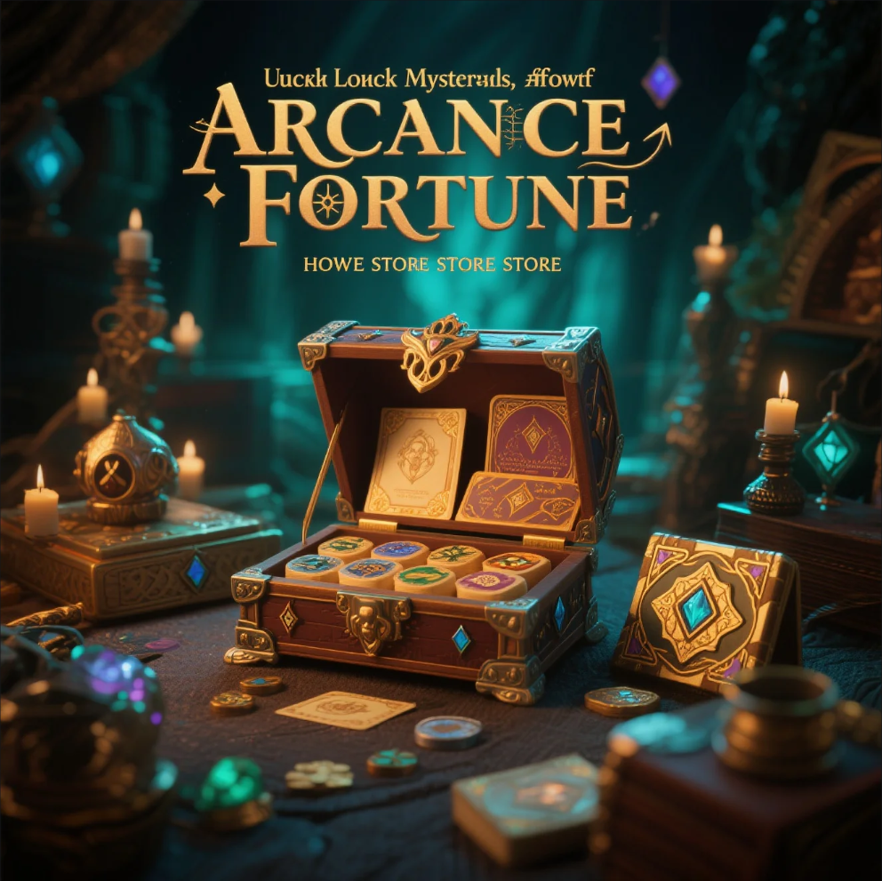 Tarot cards and mystical symbols under candlelight