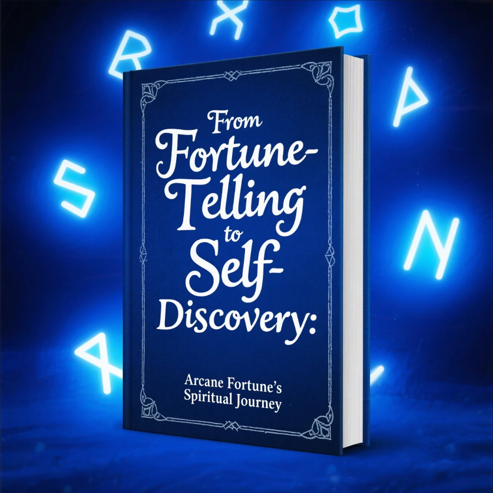 Tarot cards laid out on a table during an Arcane Fortune reading