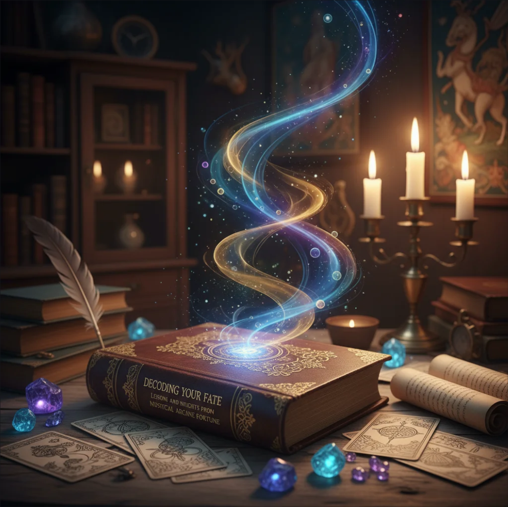 Mystical Arcane Fortune symbols providing guidance and insights into personal fate