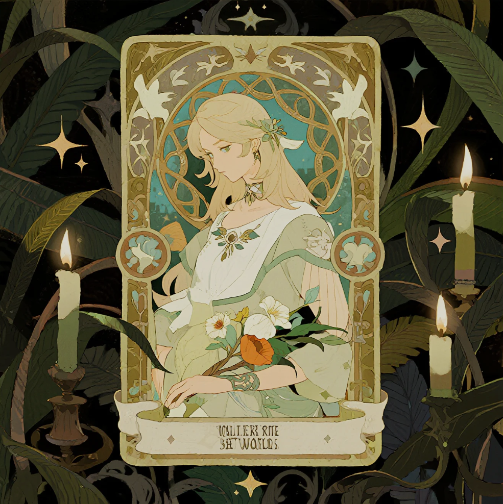 mystical symbols representing the connection between seen and unseen worlds