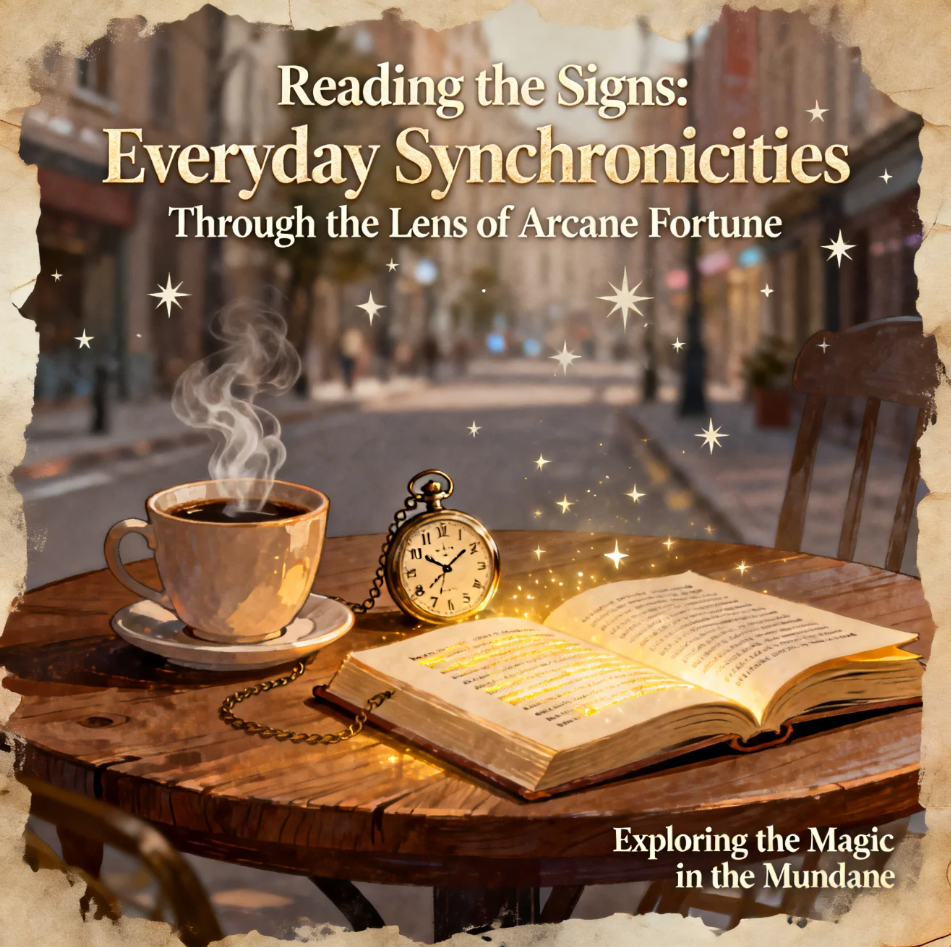 everyday synchronicities interpreted through symbols and mystical patterns of Arcane Fortune